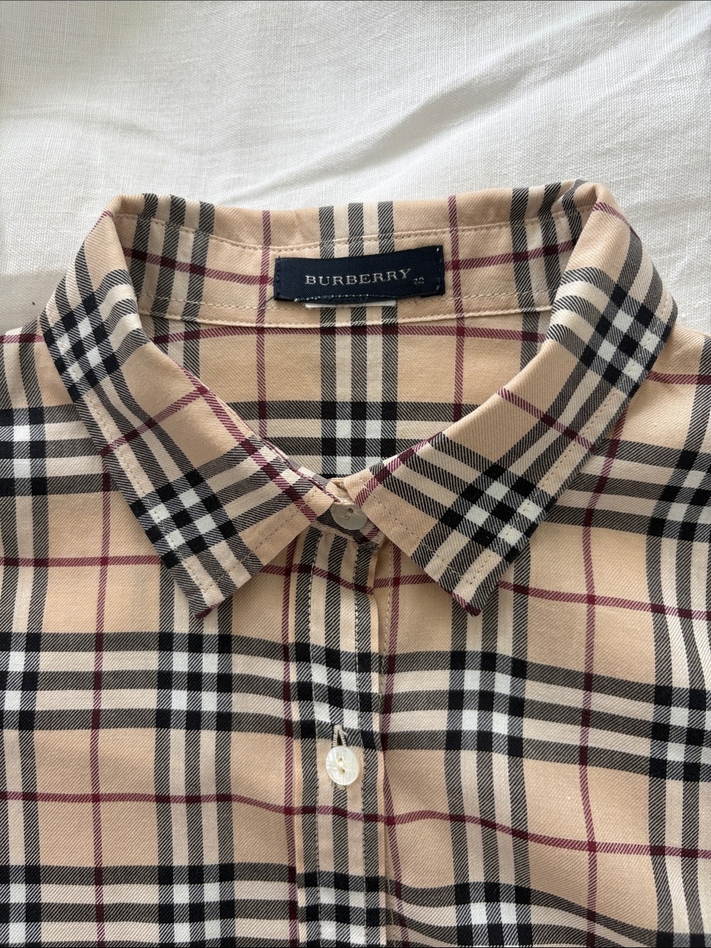Burberry Cotton Plaid Button-Down Shirt